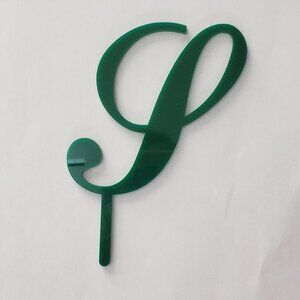 Acrylic "S" Cake Topper